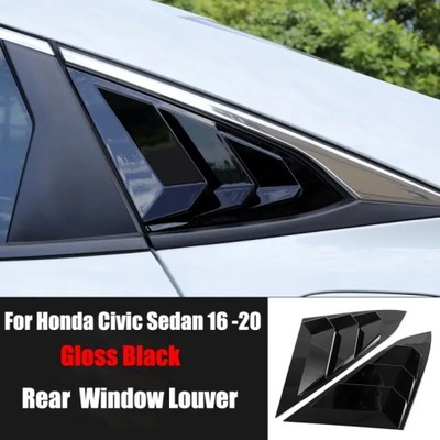 FOR HONDA CIVIC 10TH GEN 2016-2020 SEDAN REAR SIDE WINDOW LOUVERS AI~51401  