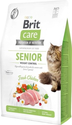 Brit Care Cat Senior Weight Control 2kg na wagę