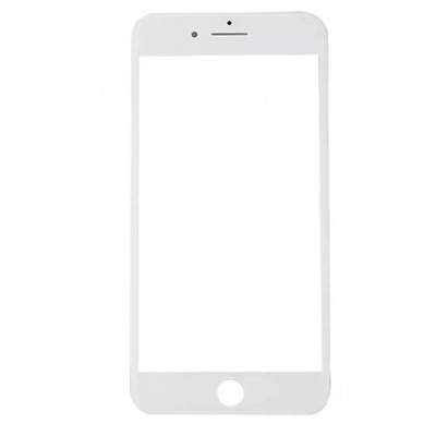 SZYBKA EKRANU Z RAMKĄ I OCA iPhone 8+ biała