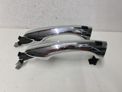 Ручка дверь левая keyless kia carens 4 iv хром фото №1