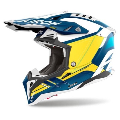 CASCO PARA MOTOCICLETA AIROH AVIATOR 3 SABER BLUE MATT CASCO M  