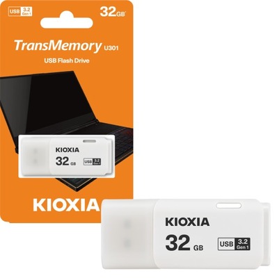 Pendrive KIOXIA 32GB USB 3.0 Hayabusa U301 WHITE