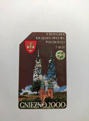 Karta telefoniczna Telekomunikacja Polska GNIEZNO 2000