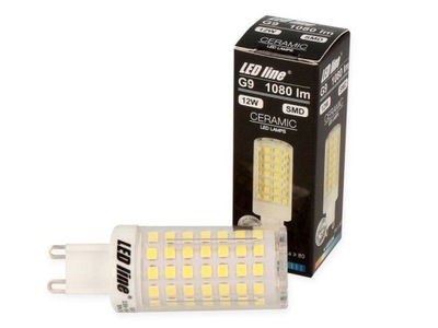 Żarówka lampa LED G9 12W 230V biała zimna