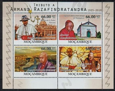 Mozambik 2010 M ark 4235-38 ** Jan Paweł II Papież