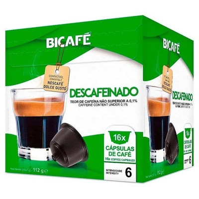 Kapsułki Bicafe DECAFFEINATO do Dolce Gusto 16