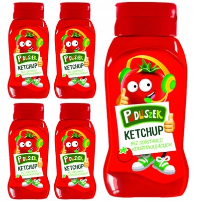 Pudliszki 5x Ketchup Pudliszek dla dzieci 275g