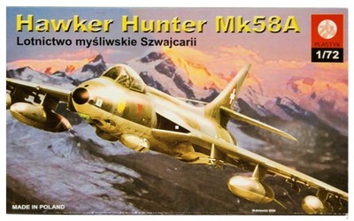 S038 Samolot do sklejania Hawker Hunter Mk58A 1:72