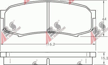 ZAPATAS DE FRENADO PARTE TRASERA MITSUBISHI PAJERO 07-  