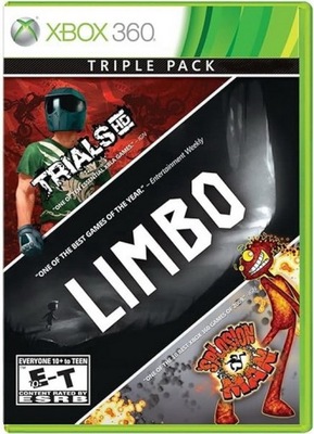 LIMBO / Splosion Man / Trials HD ___ zestaw 3 gier na 1 płycie / xbox 360