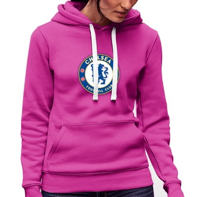 Bluza Damska FUKSJA kaptur r. M CHELSEA 001