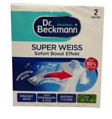 Dr. beckmann Super Weiss super wybielacz 2x40g DE
