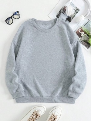 SHEIN SZARA KLASYCZNA BLUZA CREWNECK S 986