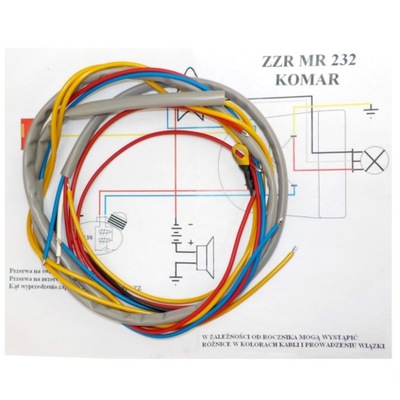 INSTALACJA ELEKTRYCZNA KOMAR 232 SZTYWNIAK SZARA