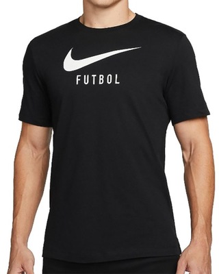 Koszulka The Nike Tee Swoosh Futbol czarna DH3890010 XL