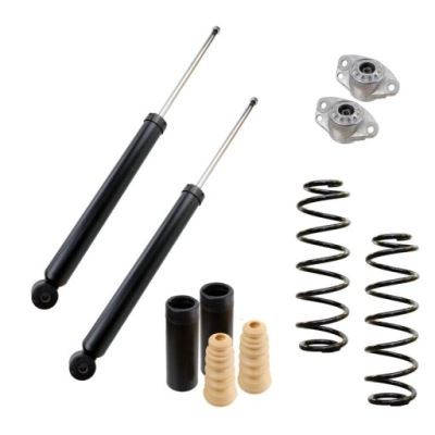 2x амортизатори пружини подушки безпеки задня vw golf v vi фото №1