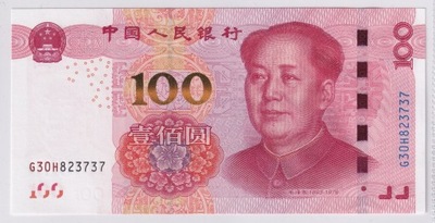 100 Yuan Chiny 2015 P#909 UNC