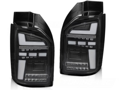 Фонари светодиодный led полоса черный диоды к vw t6 15-19 фото №1