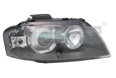 LAMP AUDI A3 03-08 RIGHT D2S+H7/SIL/TY  