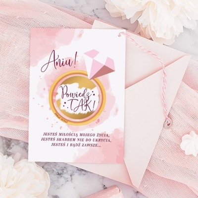 ZDRAPKA na Oświadczyny Powiedz Tak! PERSONALIZOWANA