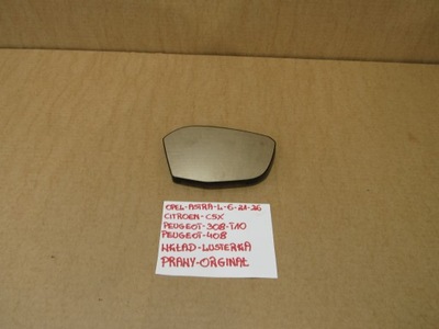 Peugeot 408 вкладиш дзеркало правий фото №1