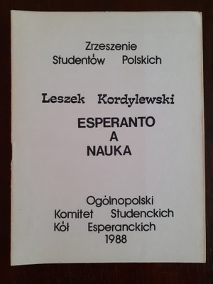 Esperanto a nauka Kordylewski