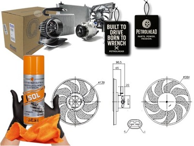 Вентилятор радіатора nissan interstar opel movano a r #petrolhead pro+ kit4 фото №1