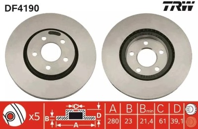 ДИСК HAM. CHRYSLER P. CRUISER 1,6-2,4 00-10