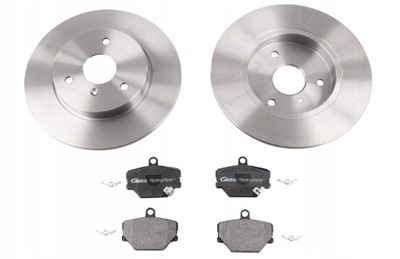 Гальмівні диски гальмівні + гальмівні колодки перед do smart roadster фото №1