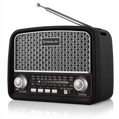 Radio sieciowo-bateryjne AM REAL-EL X-520