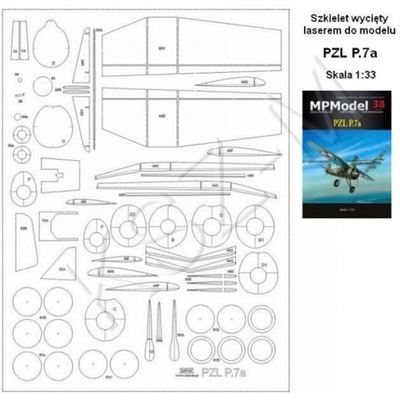 Szkielet do samolotu PZL P.7a - MPModel 38