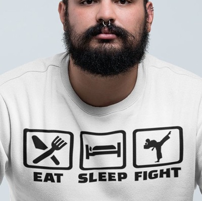 BLUZA EAT SLEEP FIGHT