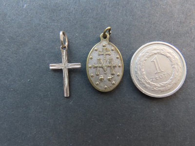 Medalik i krzyżyk, dewocjonalia, używane