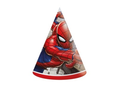 CZAPECZKI SPIDERMAN dekoracja bohater urodziny 6sz