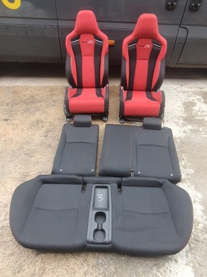 Honda civic x type r 17- сиденья заднее сиденье обшивки фото №1