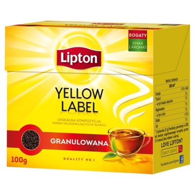 Lipton Yellow Label Herbata czarna granulowana 100