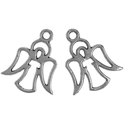 ZAWIESZKA CHARMS ANIOŁEK ANGEL SREBRNY 20 MM 4 SZT