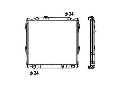 РАДІАТОР TOYOTA LAND CRUISER 90 96- 53708 NRF