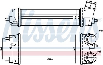 C4A065 NISSENS AUŠINTUVAS ORO ĮSIURBIMO TINKA DO: FORD B-MAX, ECOSPO 