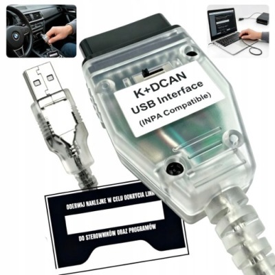 ІНТЕРФЕЙС BMW INPA K+DCAN E31 E38 E66 E60 E64 E46 + CD 