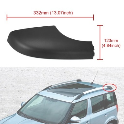 PARA SKODA YETI SUV FRONT REAR LEFT RIGHT ROOF RACK COVER ROOF BAR RO~54549  