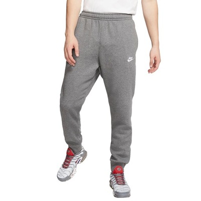 Nike spodnie dresowe męskie szare BV2671 071 haftowane logo rozmiar M