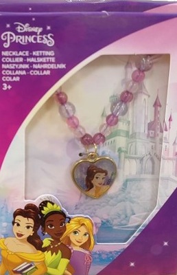 ZESTAW BIŻUTERII NASZYJNIK KSIĘŻNICZKI DISNEY PRINCESS