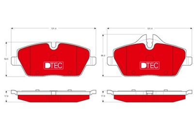 ZAPATAS DE FRENADO - JUEGO DTEC COTEC GDB1611DTE  