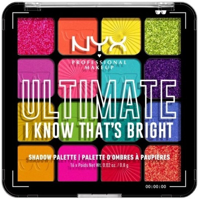 NYX PALETA CIENI ULTIMATE I KNOW THAT'S BRIGHT