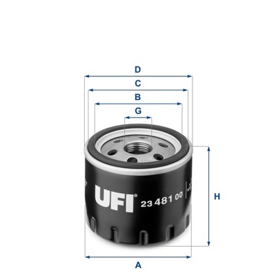 UFI 23.481.00 FILTRAS ALYVOS 