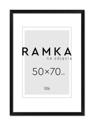 Rama na zdjęcia 50x70 cm 70x50 cm Czarna