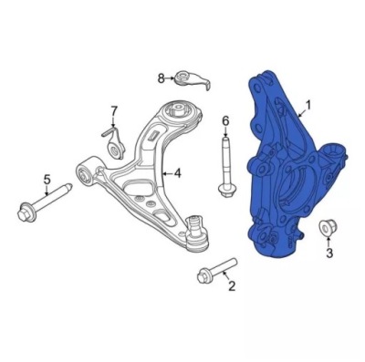 Nowa поворотний кулак права mustang mach-e awd, rwd 2021- фото №1