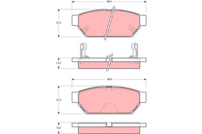 GDB3045/LUC SABOTS DE FREIN DE FREIN MITSUBISHI T. CARISMA 95-06 TRW - milautoparts-fr.ukrlive.com