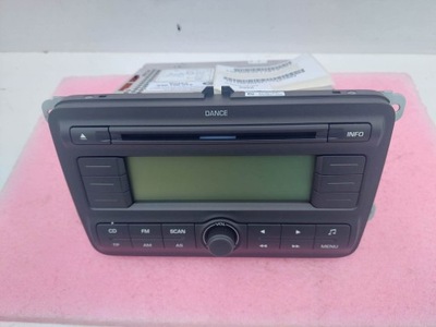 Skoda fabia ii roomster радио dance nowa оригинальный номер фото №1